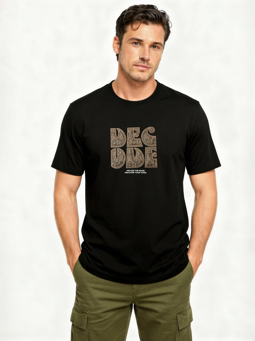 Black Graphic Print T-Shirt