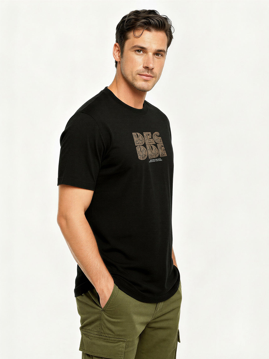 Black Graphic Print T-Shirt