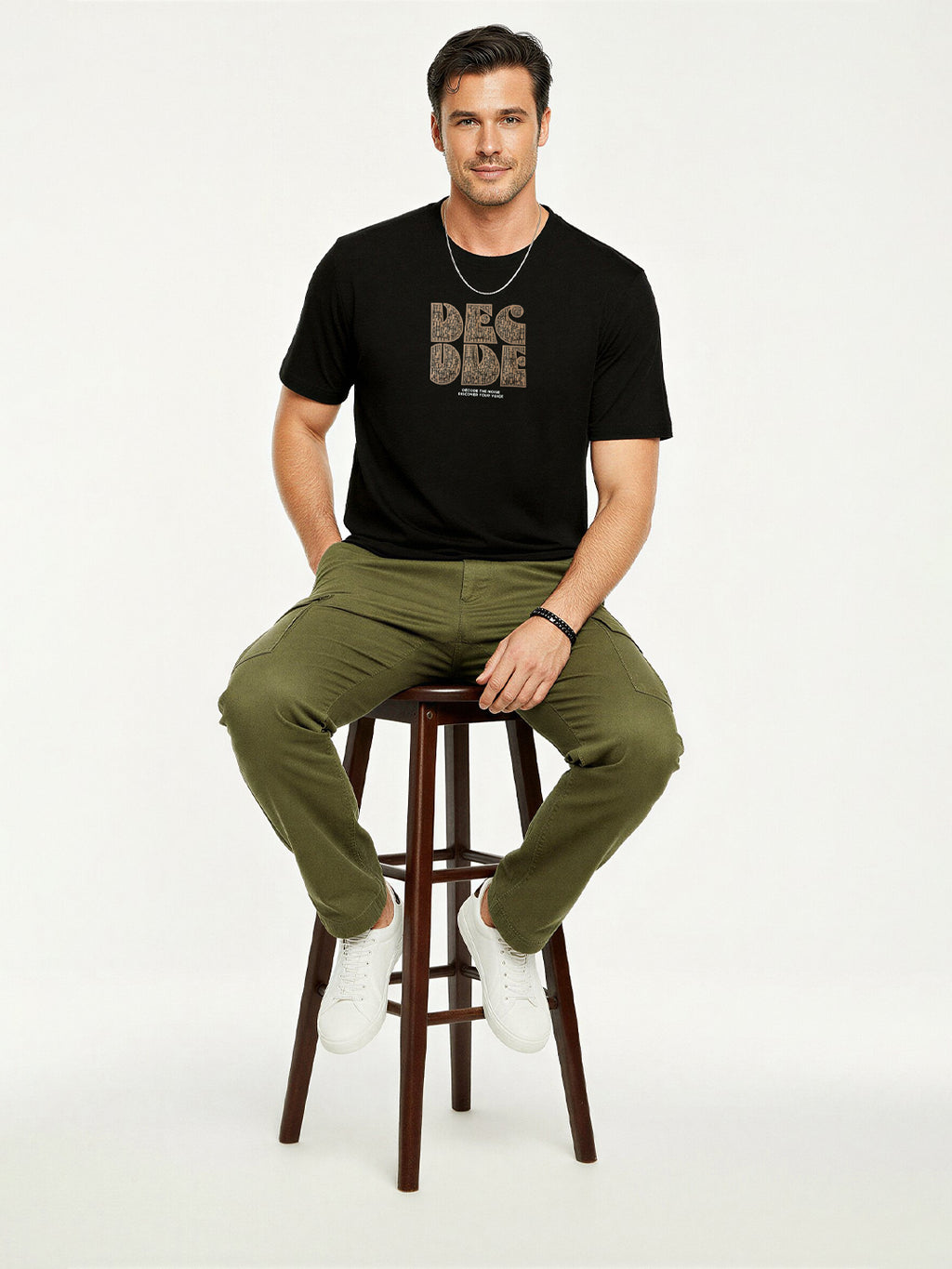 Black Graphic Print T-Shirt