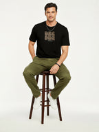 Black Graphic Print T-Shirt