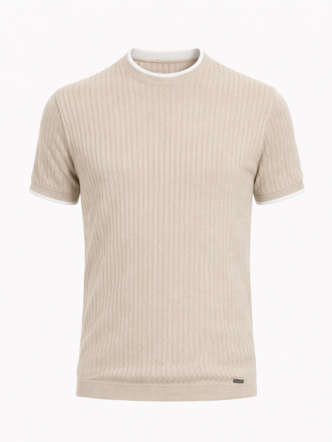 Desert Sand Rib Knit T-Shirt Secondary image