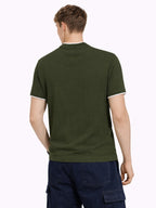 Green Rib Knit T-Shirt