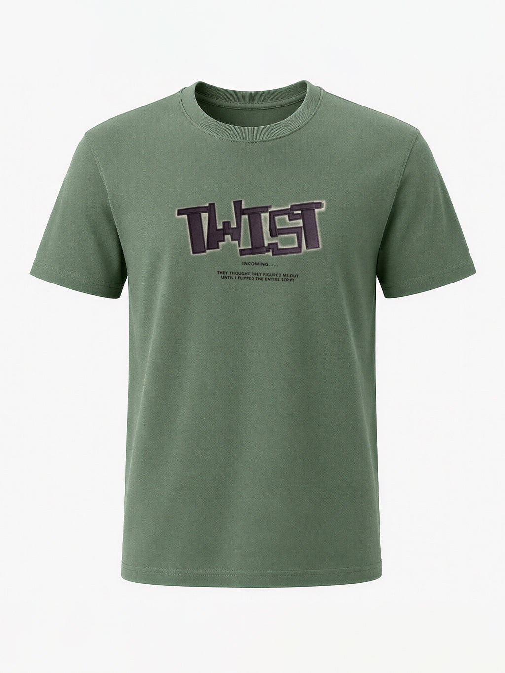 Twist Typography Print T-shirt