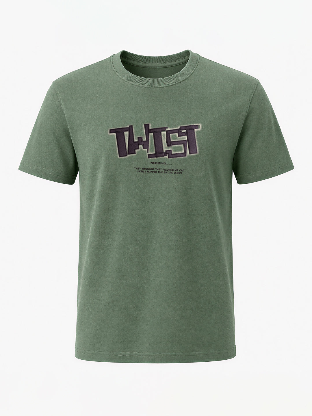 Twist Typography Print T-shirt