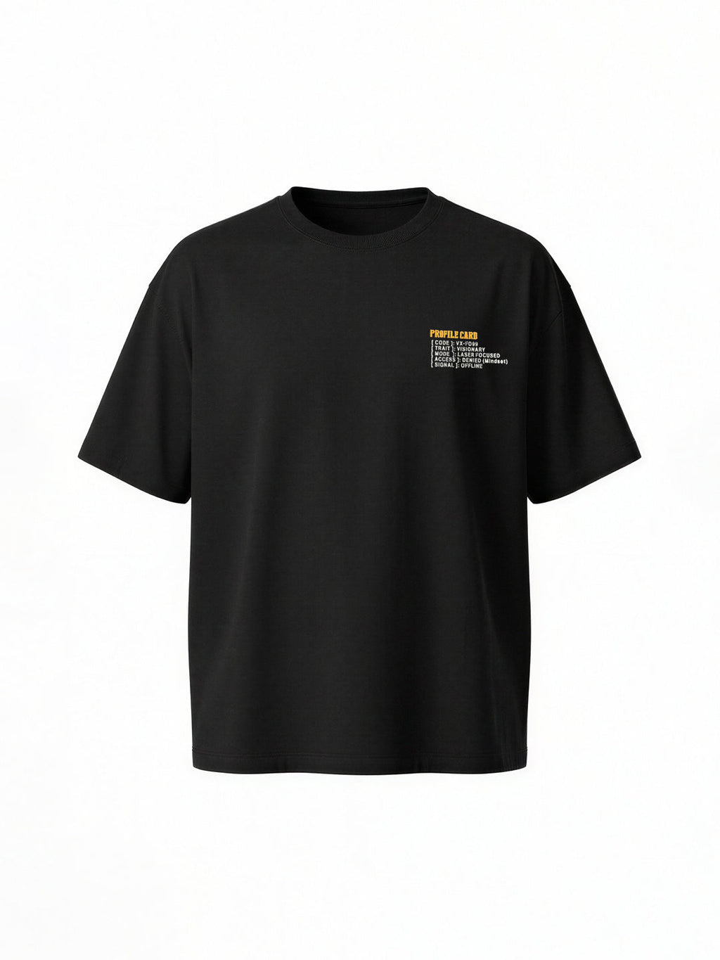 Black Graphic Statement T-Shirt