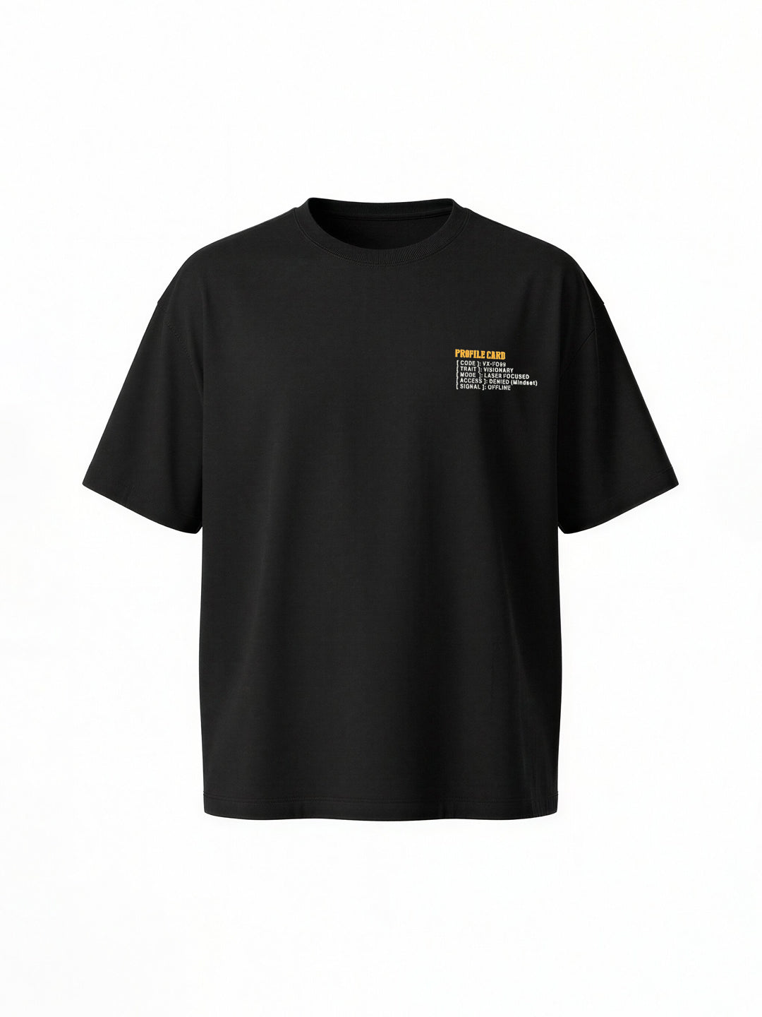 Black Graphic Statement T-Shirt