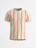 Vertical Striped Round Neck T-shirt