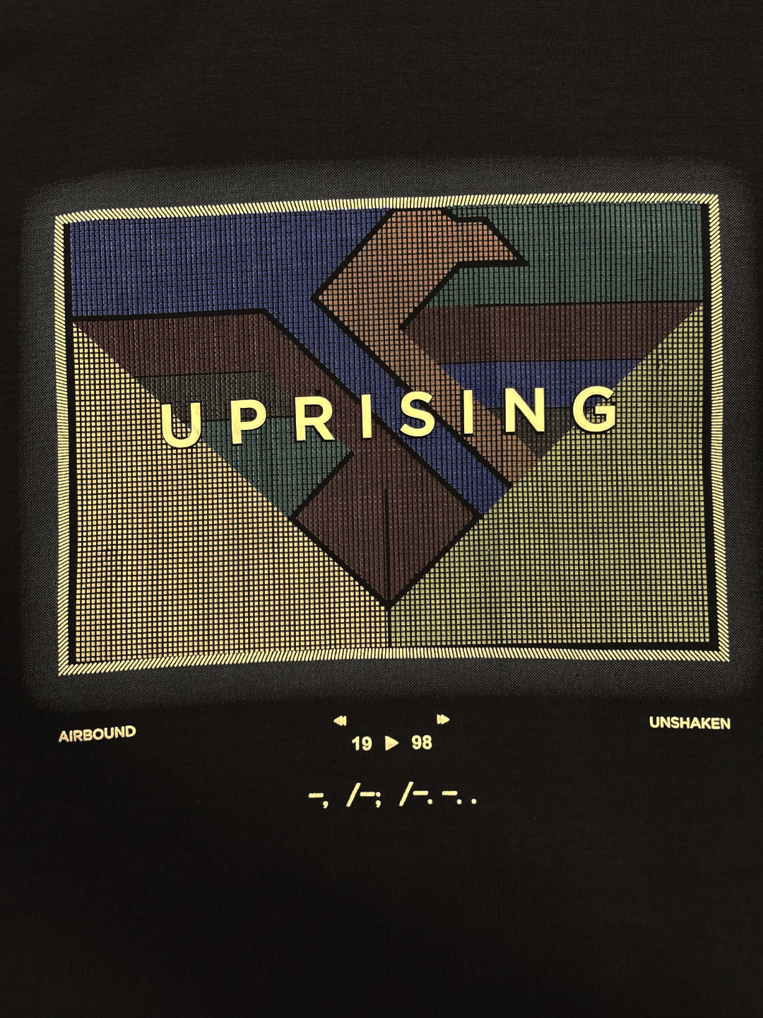 Black “Uprising” Graphic T-Shirt