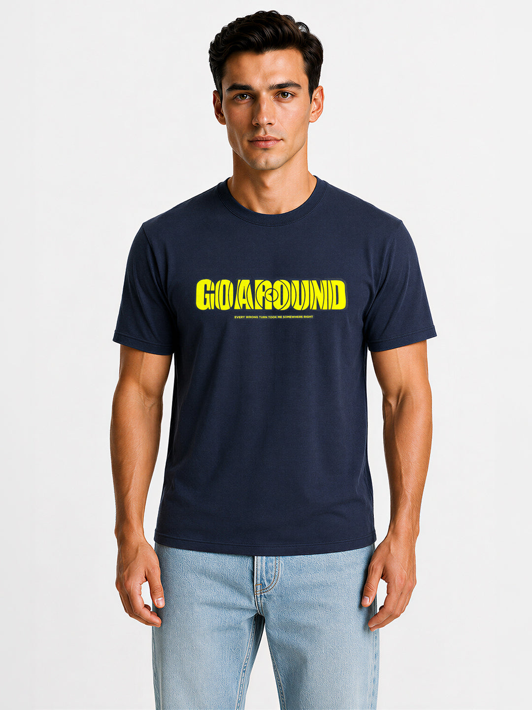 Bold Typography Printed T-shirt