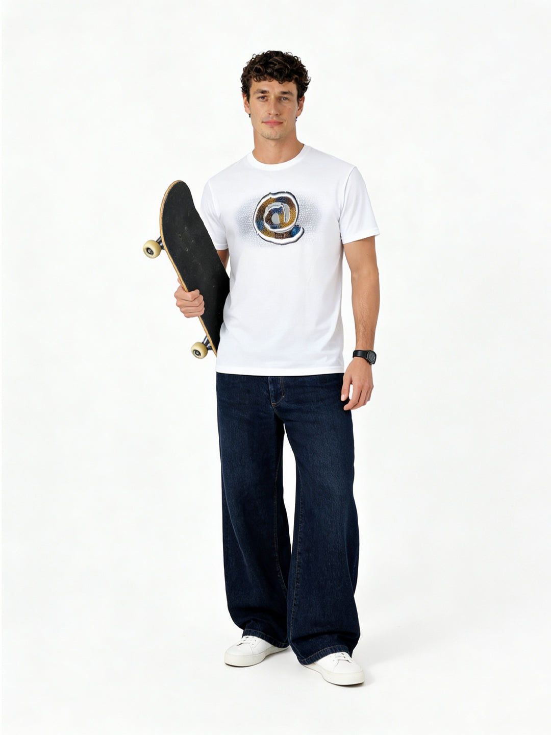White Graphic Print T-Shirt Main image
