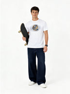 White Graphic Print T-Shirt
