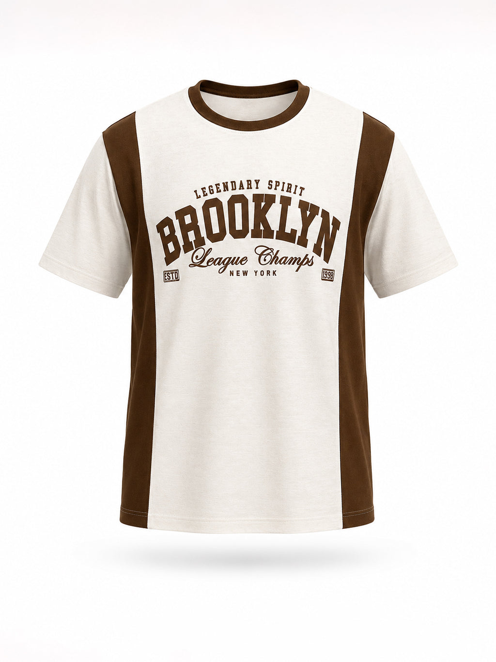 Graphic Printed Colourblock T-shirt