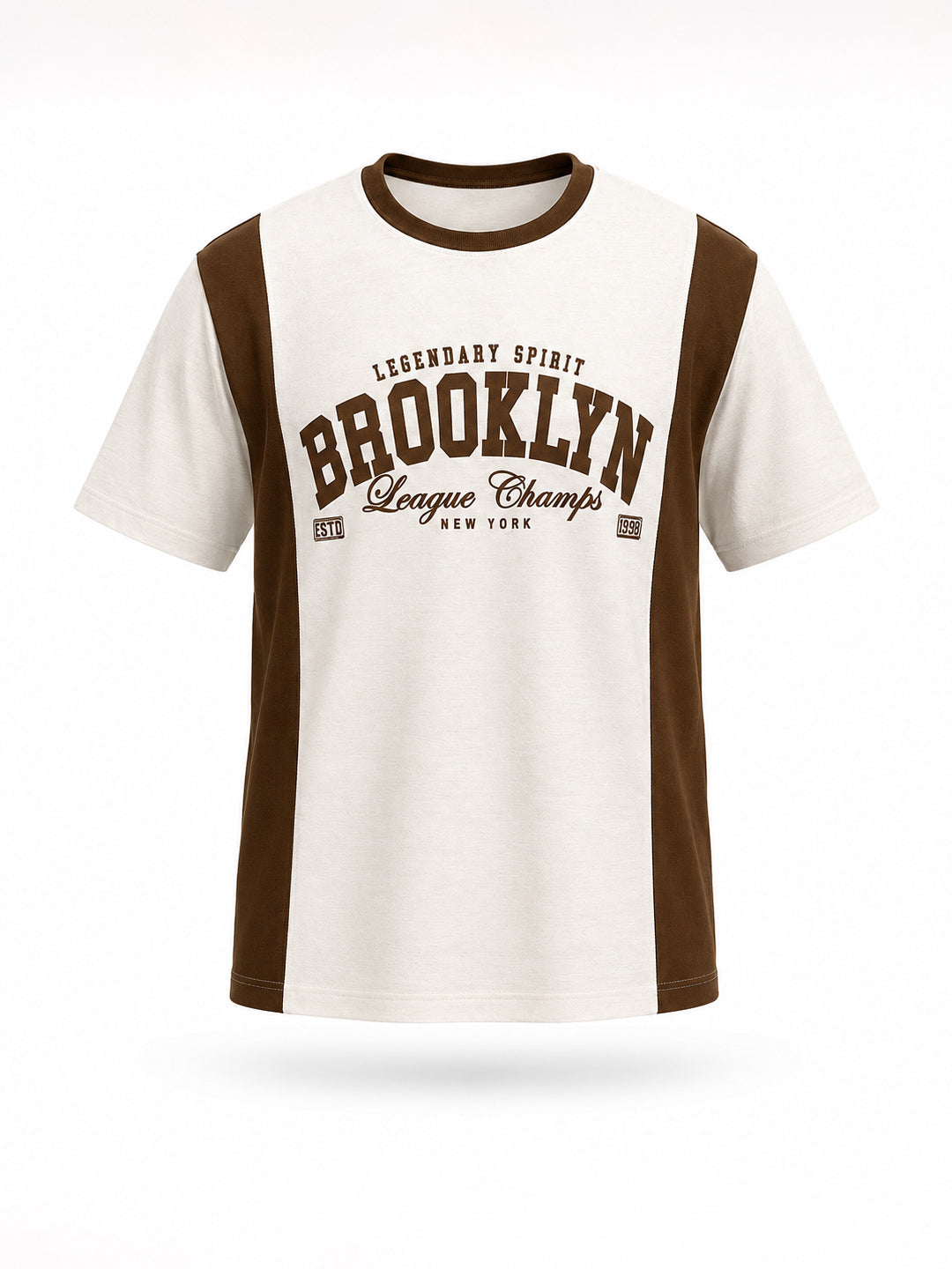 Graphic Printed Colourblock T-shirt