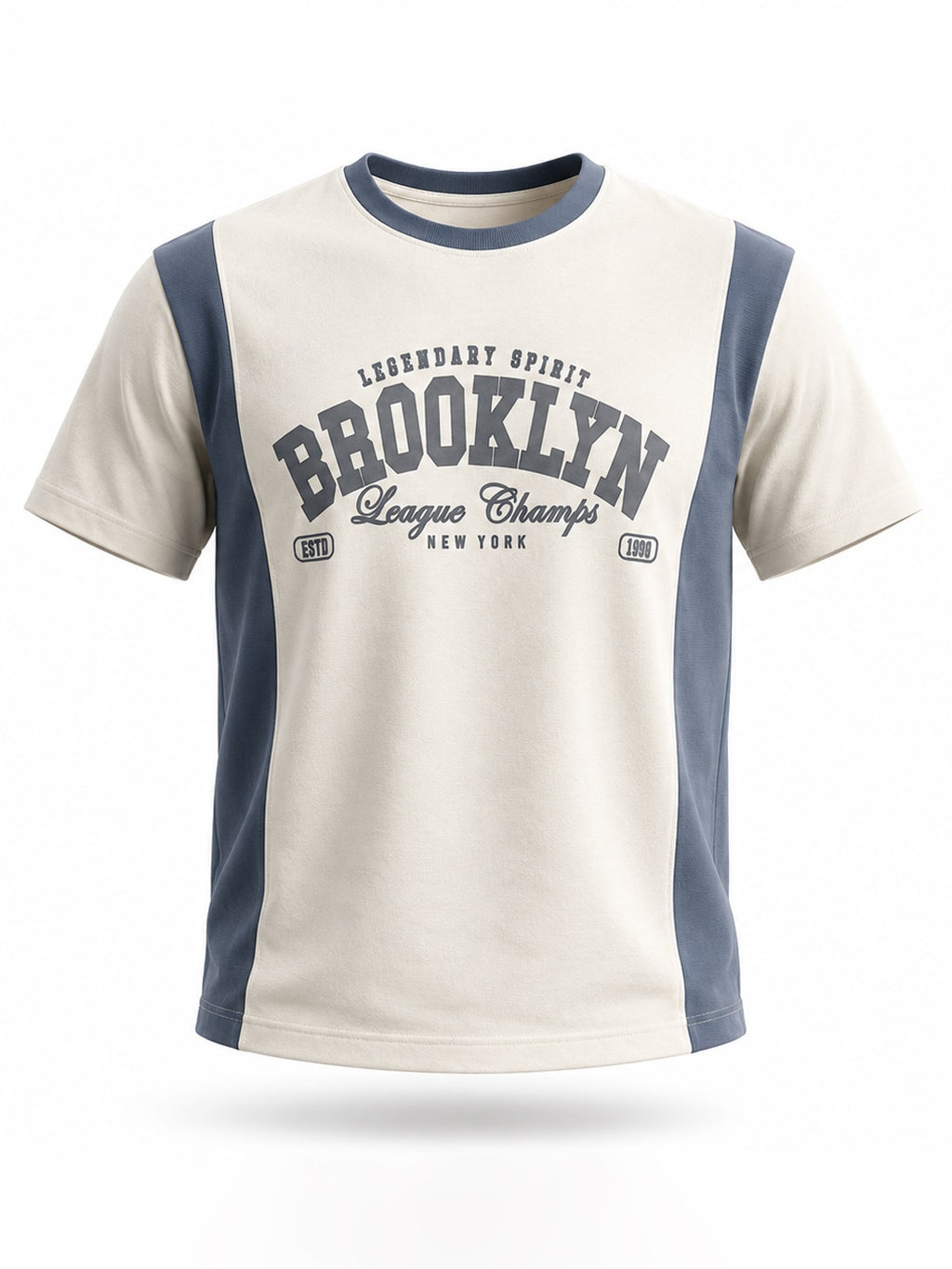 Graphic Printed Colourblock T-shirt