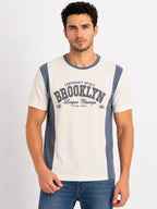 Graphic Printed Colourblock T-shirt
