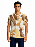Earth Tone Abstract Printed T-shirt