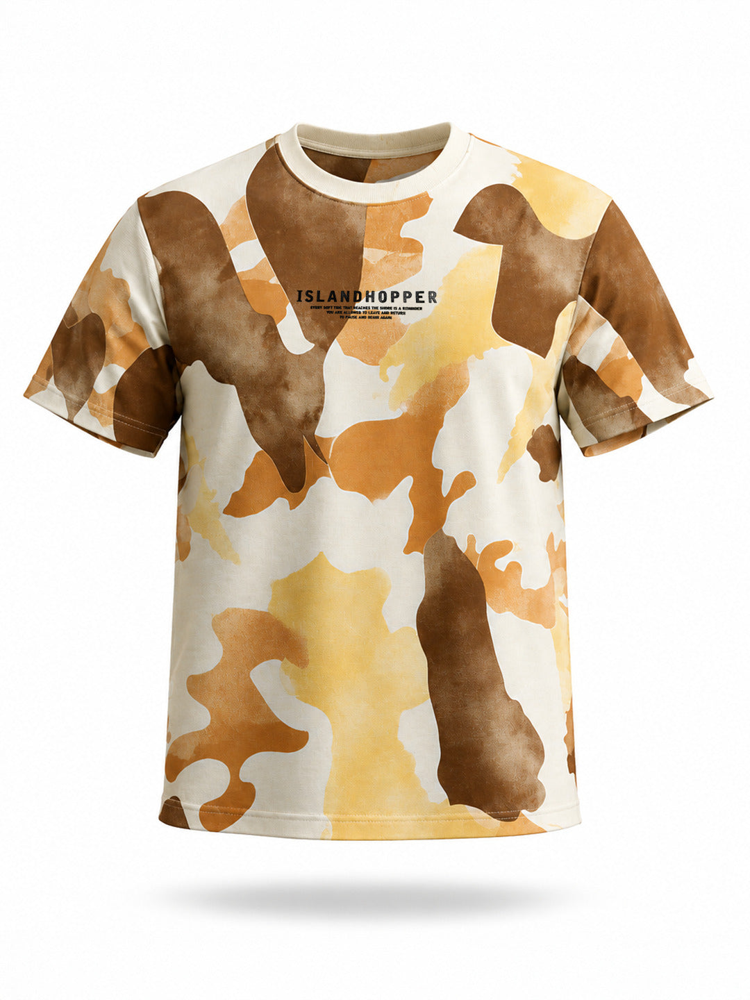 Earth Tone Abstract Printed T-shirt
