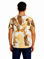 Earth Tone Abstract Printed T-shirt