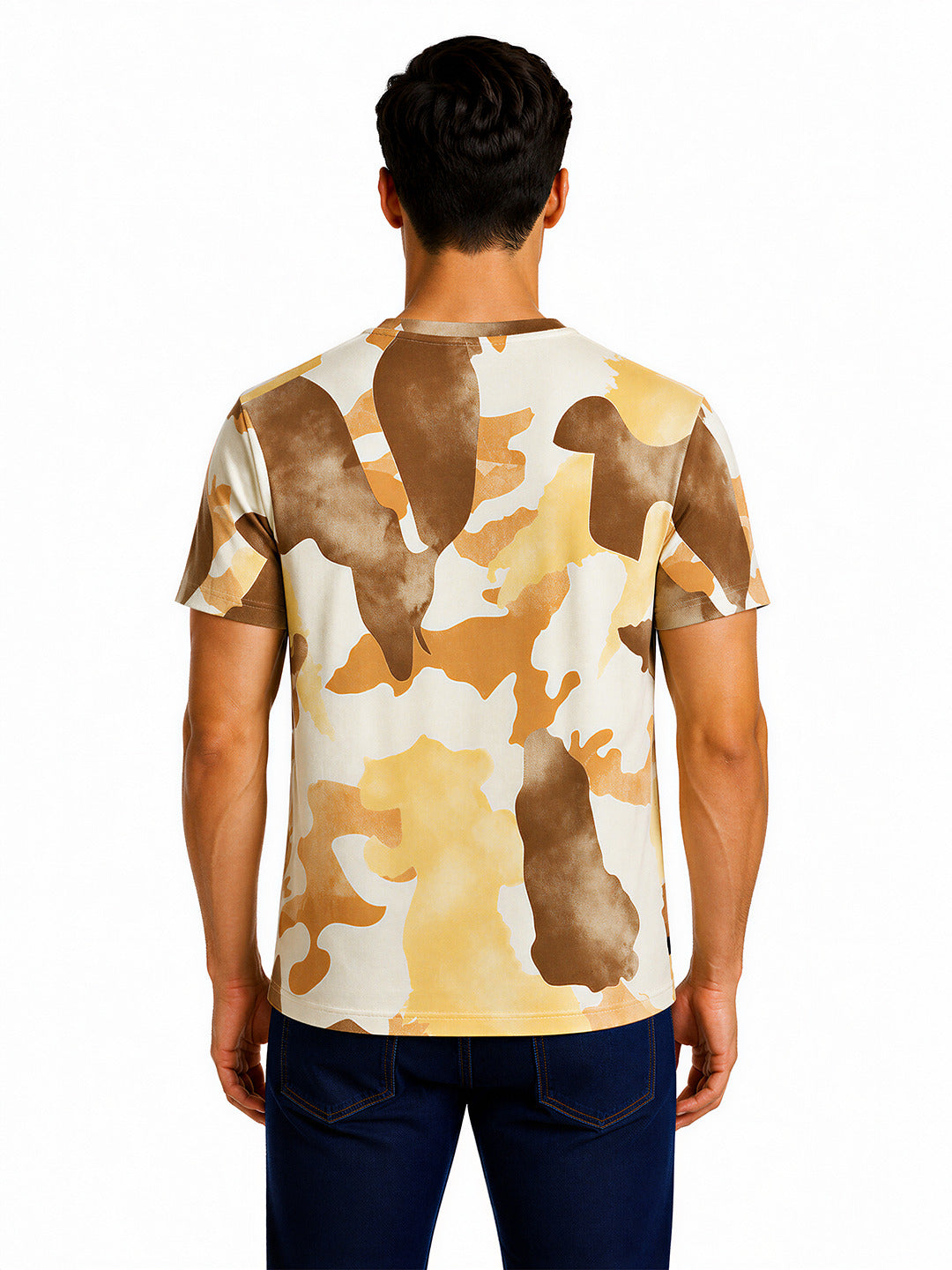Earth Tone Abstract Printed T-shirt