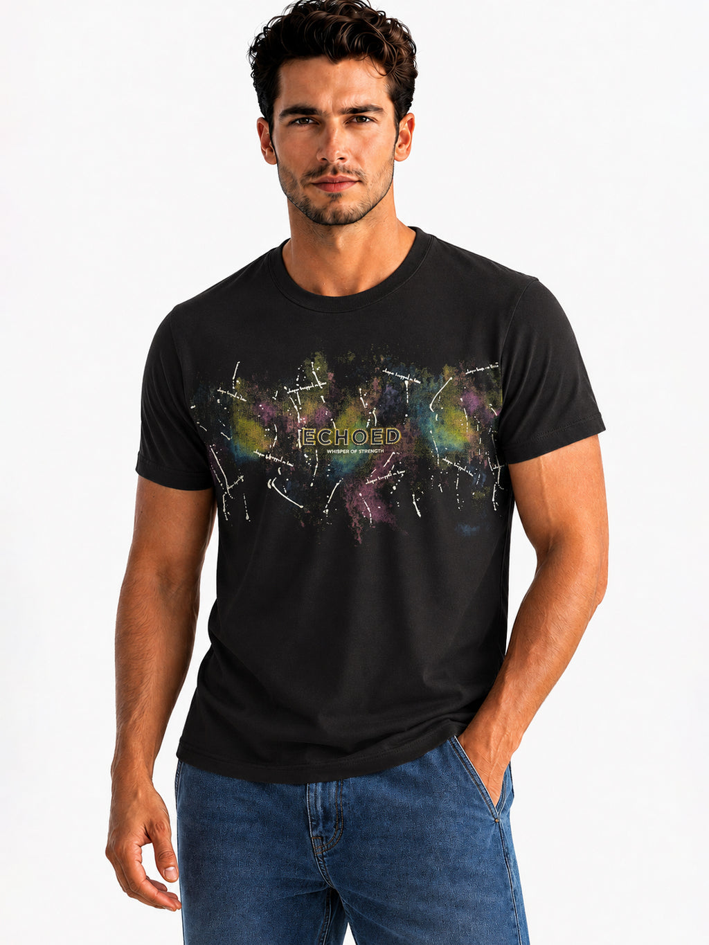 Splatter Graphic Printed T-shirt