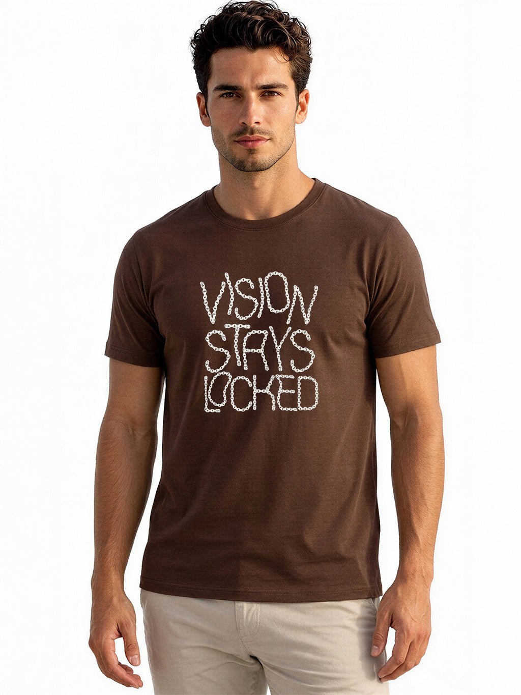 Coffee Brown Graphic T-Shirt