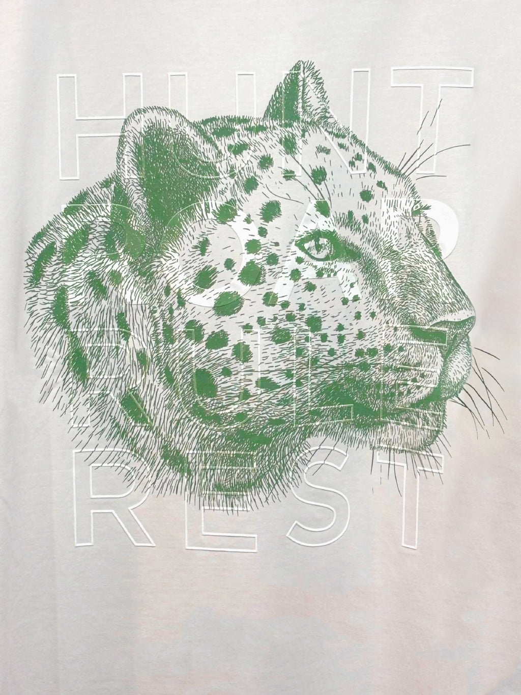 Leopard Head Placement-Print T-shirt