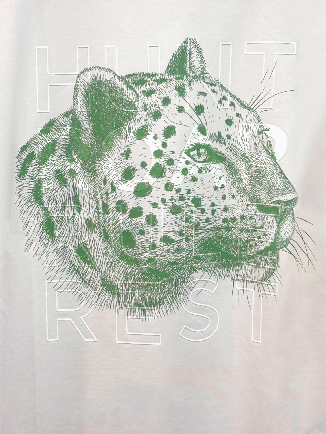 Leopard Head Placement-Print T-shirt