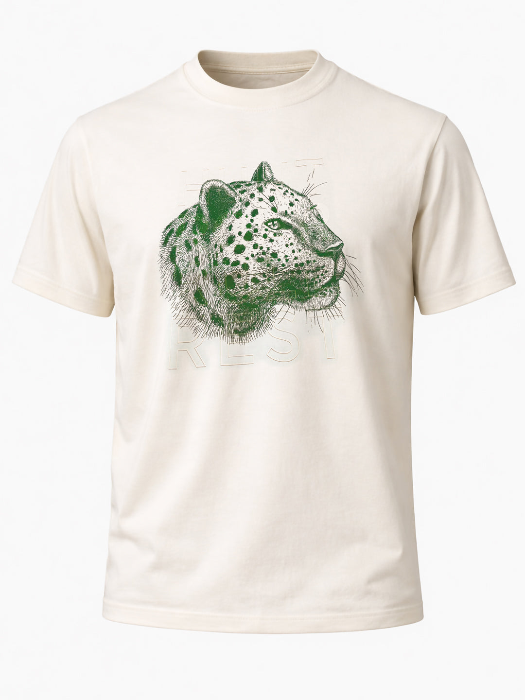 Leopard Head Placement-Print T-shirt Secondary image