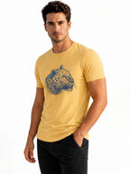 Leopard Head Placement-Print T-shirt