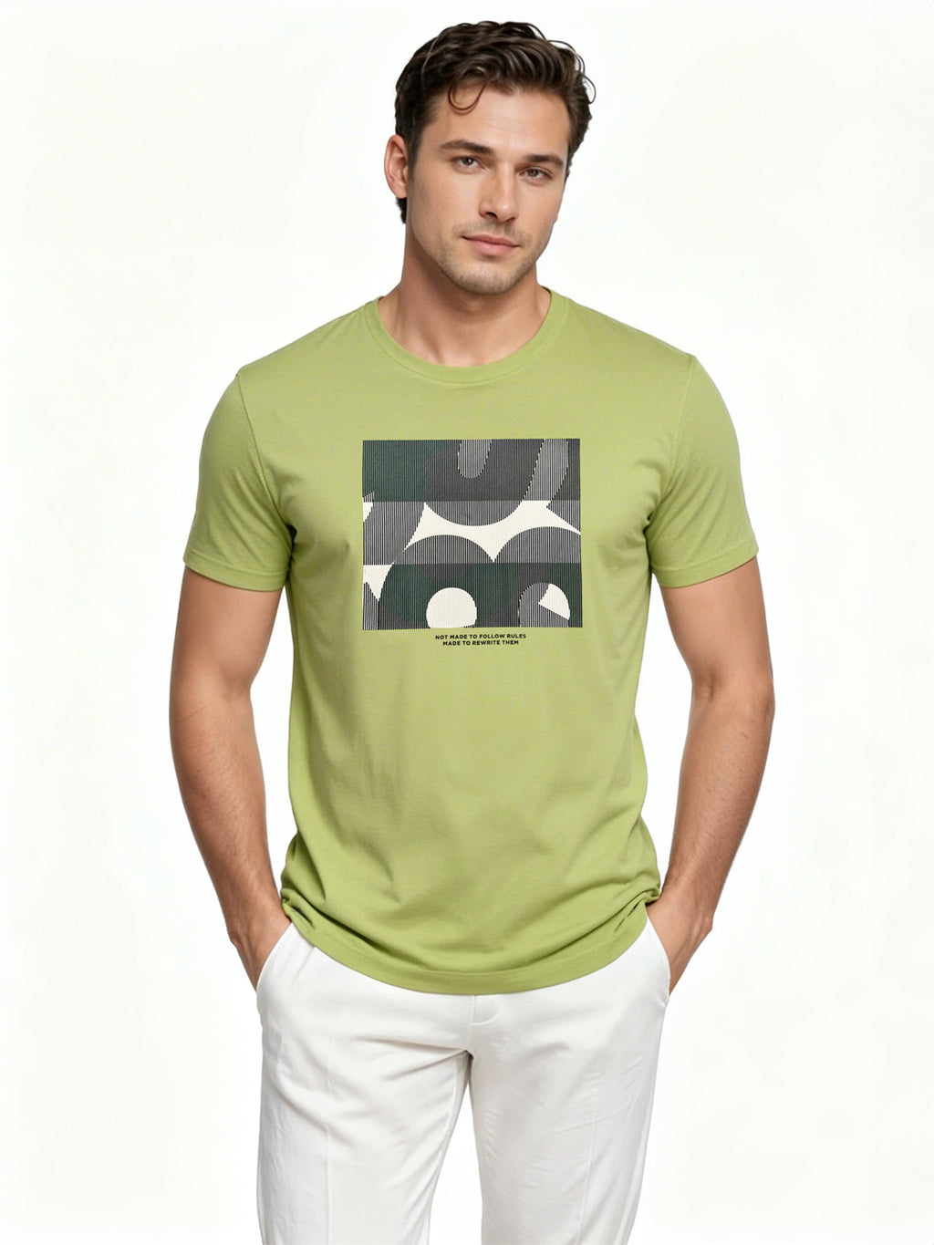 Lime Graphic Print T-Shirt
