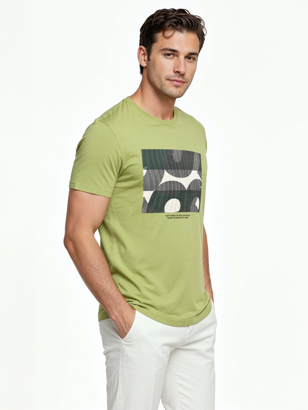 Lime Graphic Print T-Shirt