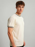 Off White Terrain Textured T-Shirt