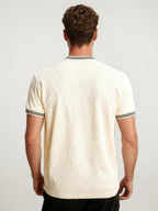 Off White Terrain Textured T-Shirt