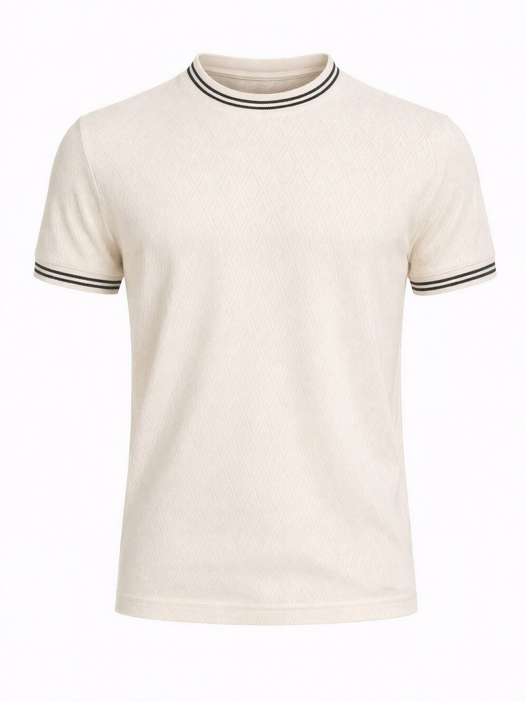 Off White Terrain Textured T-Shirt