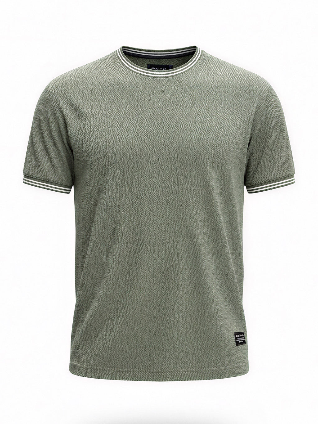 Olive Terrain Textured T-Shirt