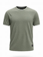 Olive Terrain Textured T-Shirt