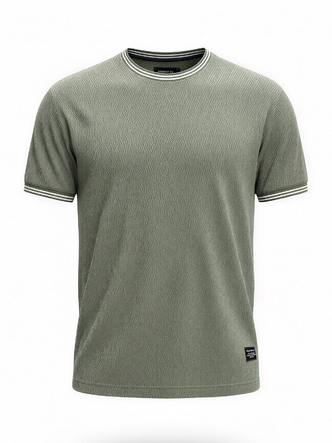 Olive Terrain Textured T-Shirt