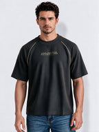 Men's Cotton Blend Printed Round Neck Regular Fit T-Shirt