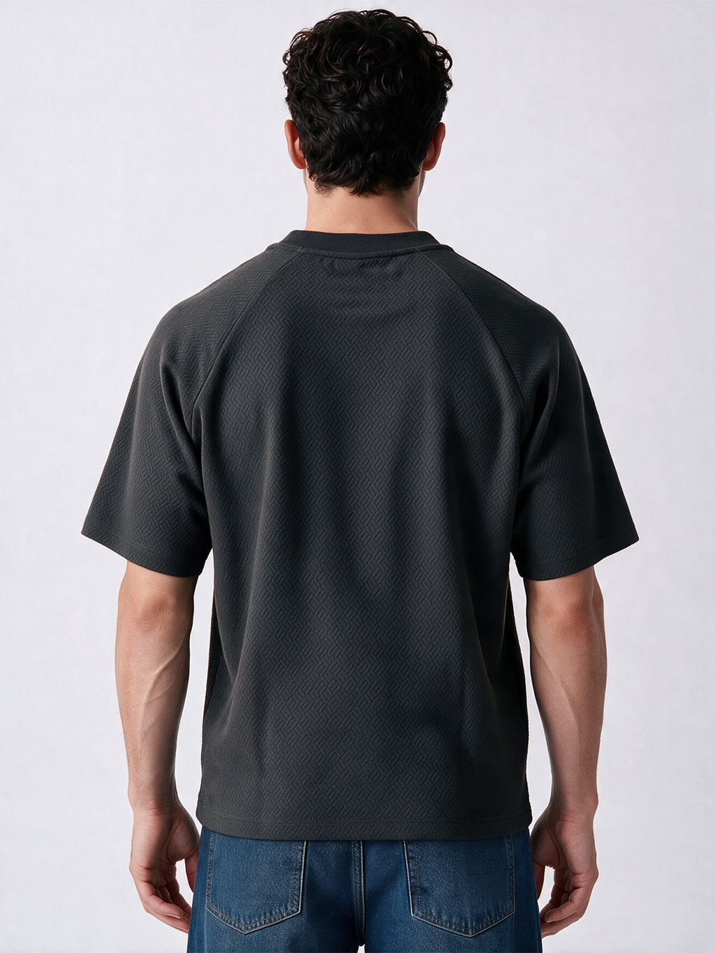 Men's Cotton Blend Printed Round Neck Regular Fit T-Shirt