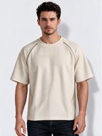 Men's Cotton Blend Printed Round Neck Regular Fit T-Shirt