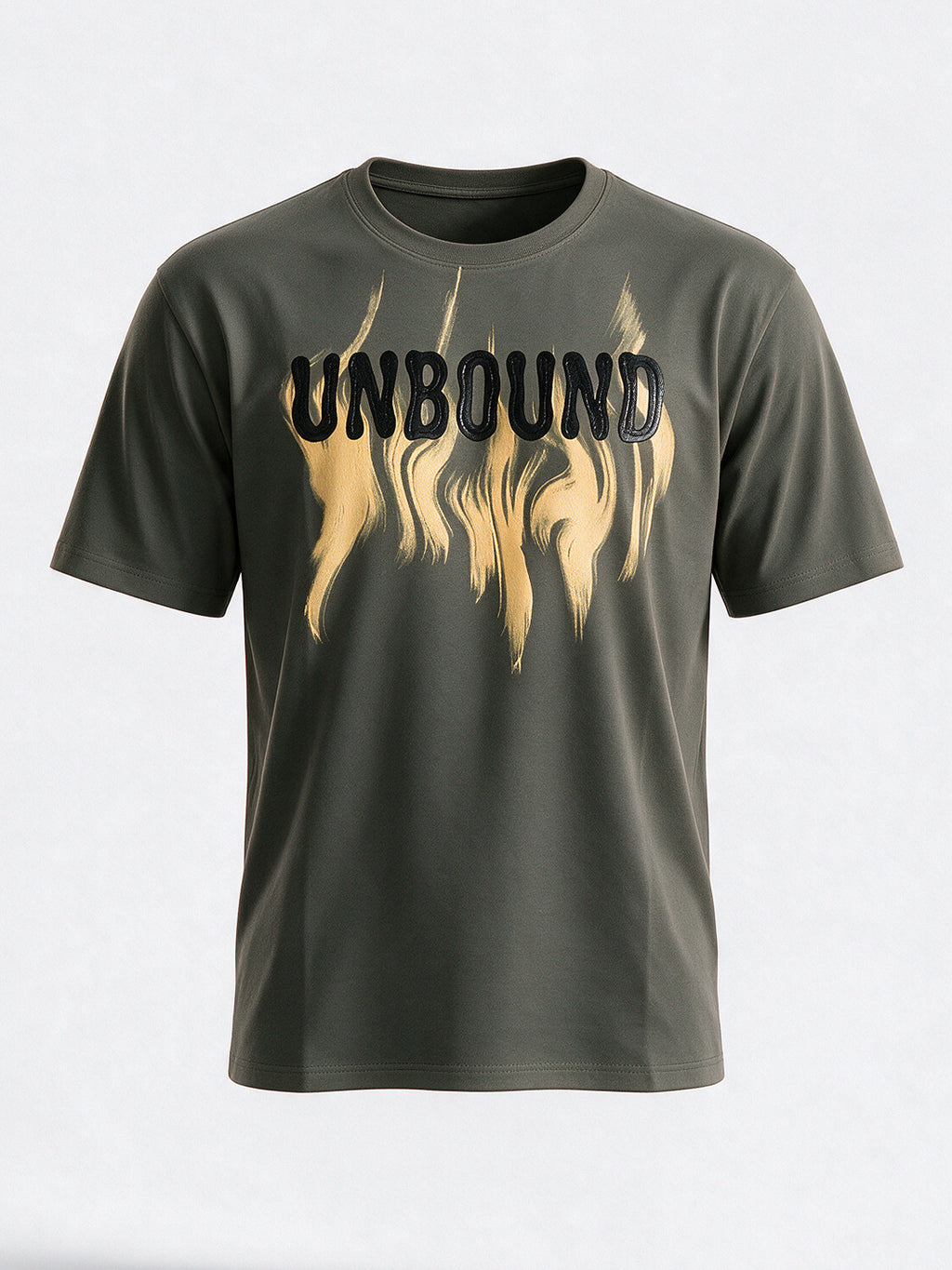 Men's Cotton Blend Printed Round Neck Regular Fit T-Shirt