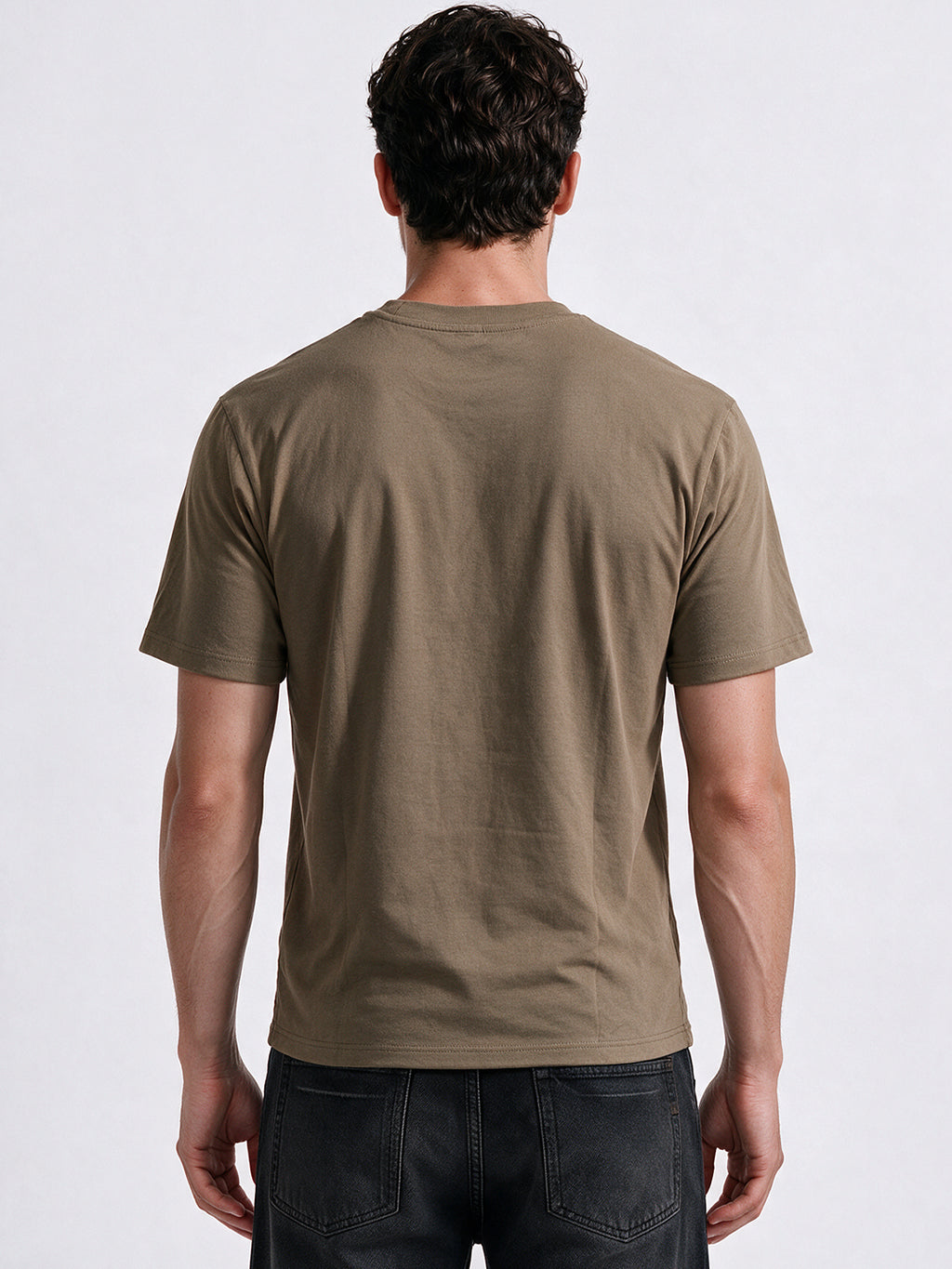Men's Printed Round Neck Regular Fit T-Shirt