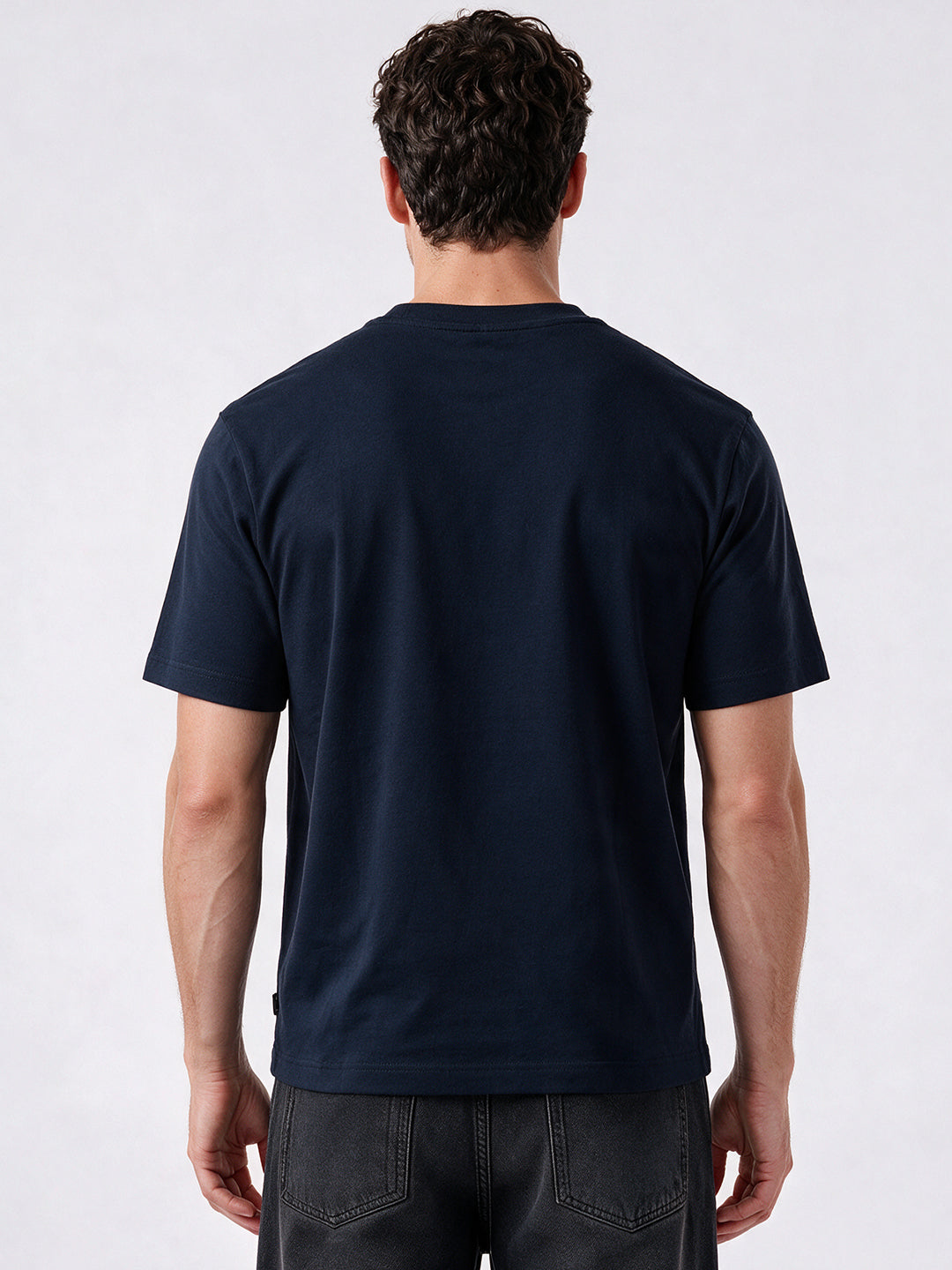 Men's Printed Round Neck Regular Fit T-Shirt