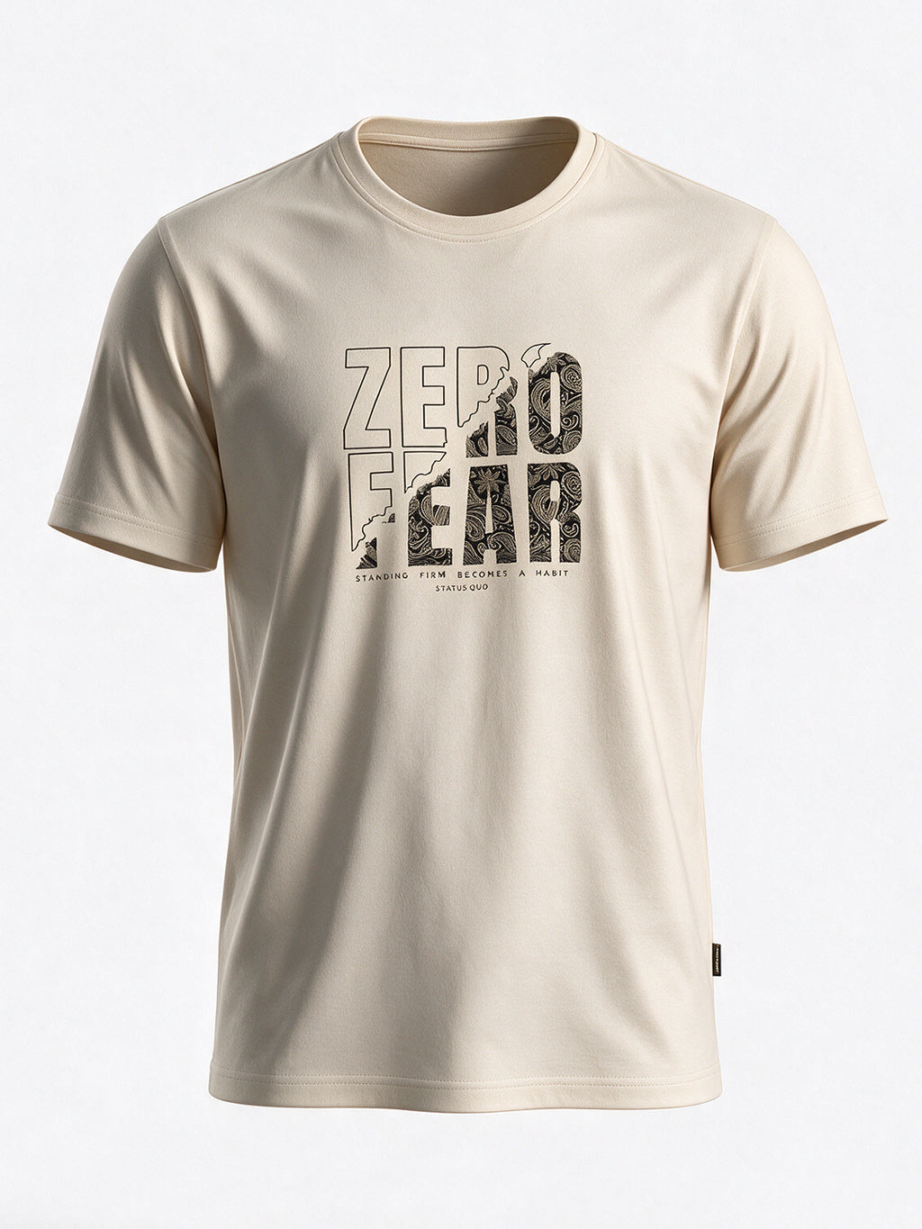 Men's Cotton Blend Printed Round Neck Regular Fit T-Shirt