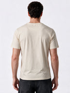 Men's Cotton Blend Printed Round Neck Regular Fit T-Shirt