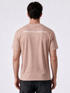 Mauve Printed Regular Fit Tshirt
