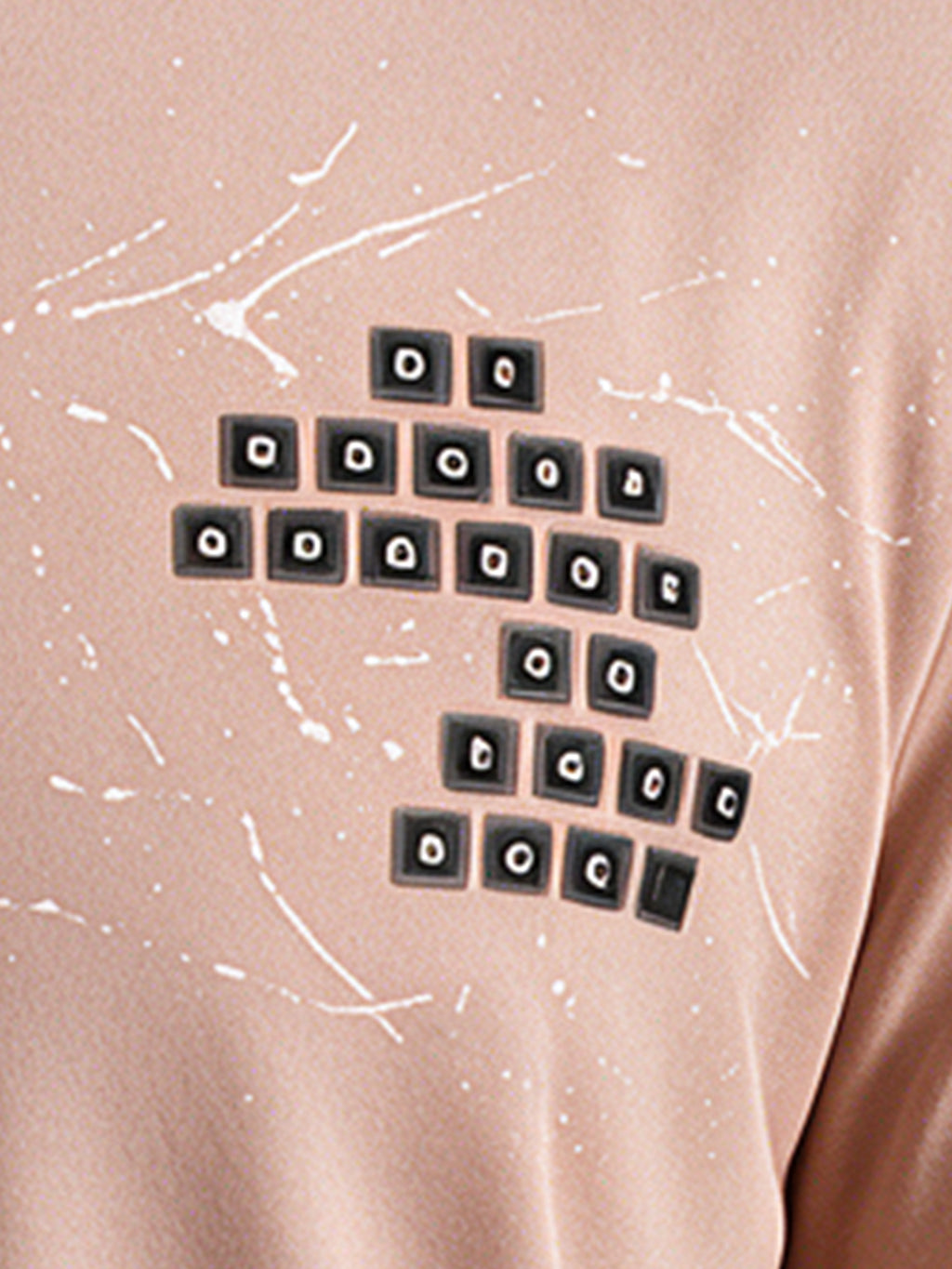 Mauve Printed Regular Fit Tshirt