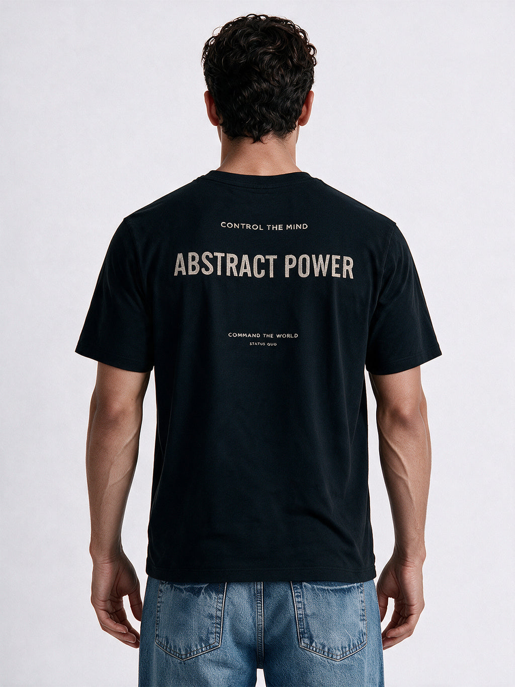 Men's Cotton Blend Printed Round Neck Regular Fit T-Shirt