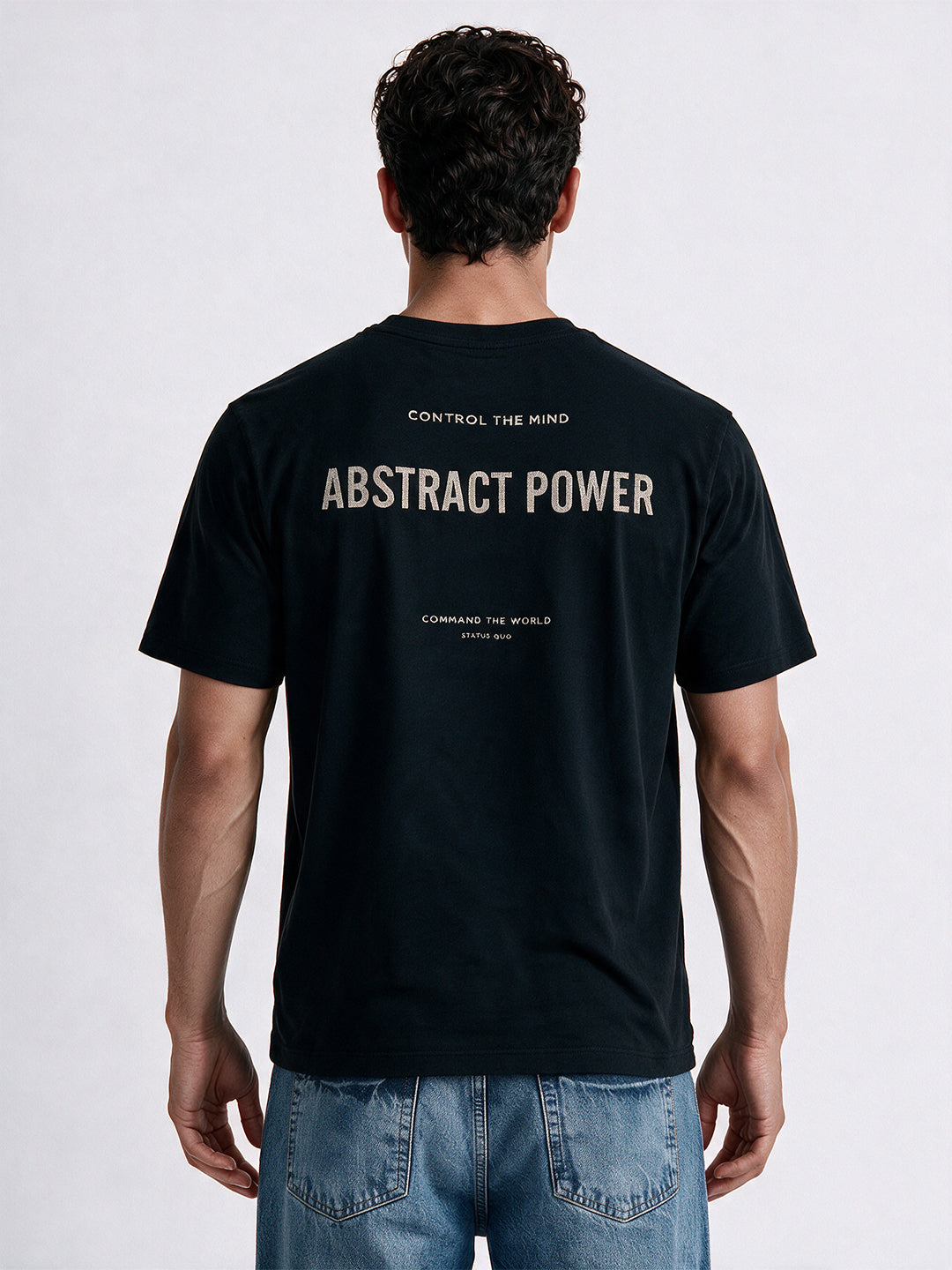 Men's Cotton Blend Printed Round Neck Regular Fit T-Shirt