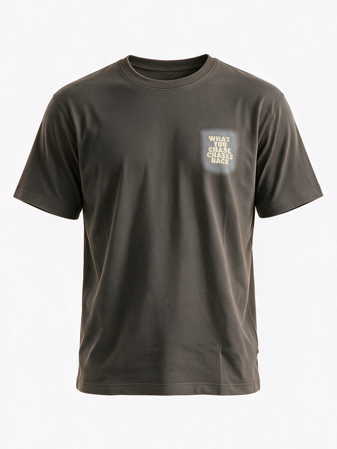 Men's Cotton Blend Printed Round Neck Regular Fit T-Shirt